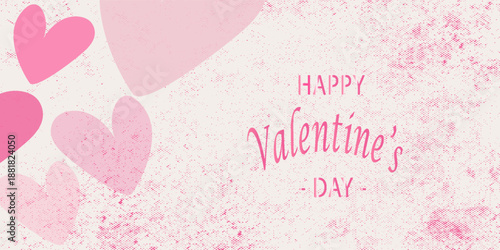 Beautiful trendy Valentine's day cards. Pink hearts Romantic design templates for February 14 or greeting card valentines . Vector illustration