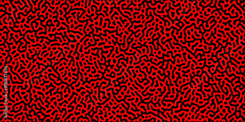 Abstract truing organic wallpaper Turing reaction diffusion monochrome seamless pattern .Monochrome Turing reaction background .Natural seamless line pattern. Linear design with biological shapes