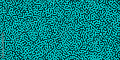 Abstract truing organic wallpaper Turing reaction diffusion monochrome seamless pattern .Monochrome Turing reaction background .Natural seamless line pattern. Linear design with biological shapes