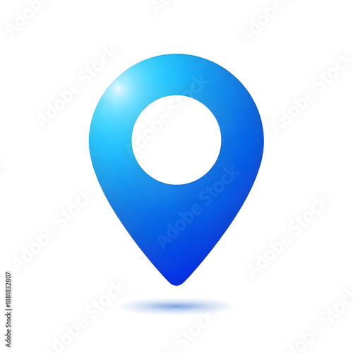 Free Download Blue location marker icon - GFXLoad