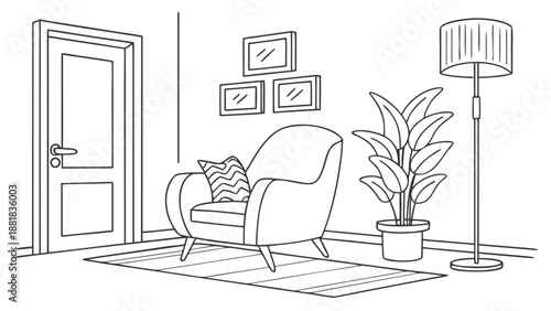 modern living room interior