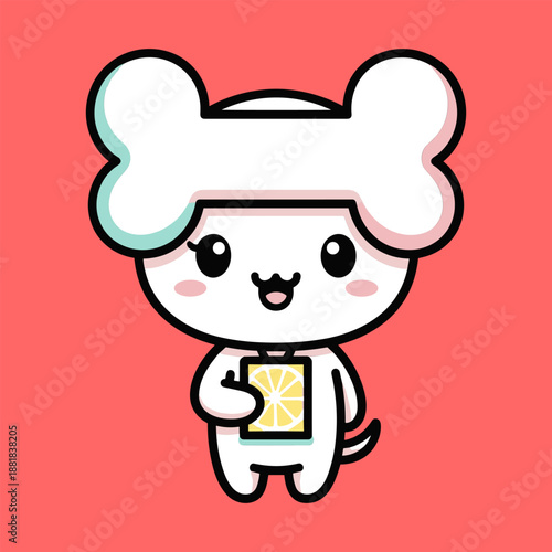 Cartoon chef character isolated on transparent background