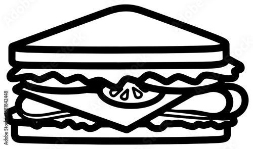 Classic layered sandwich