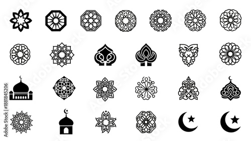 Islamic Symbols and Ornaments Collection.