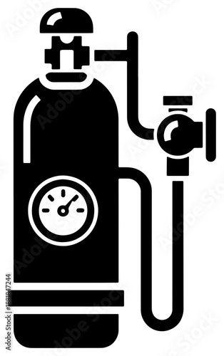 Fire extinguisher ready for safety