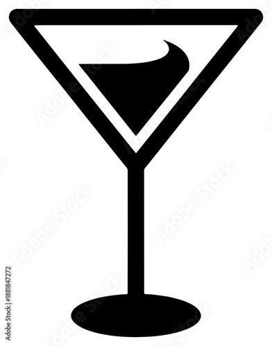 Classic martini glass