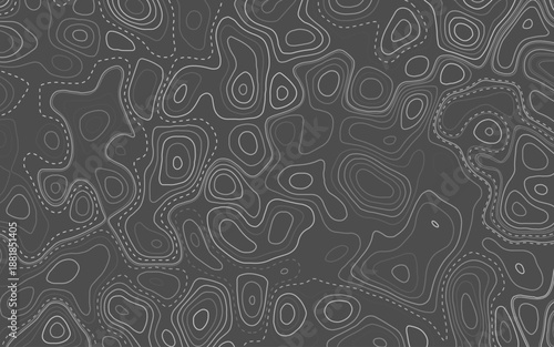 Wallpaper Mural Topographic map pattern background vector. Abstract mountain terrain map background with abstract shape line texture. Design illustration.  Torontodigital.ca