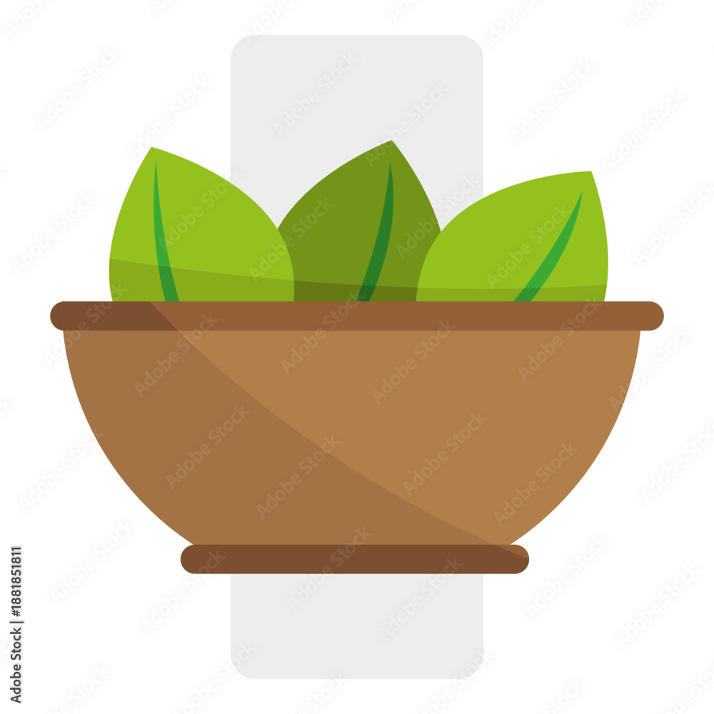 Fotografie Salad bowl icon
