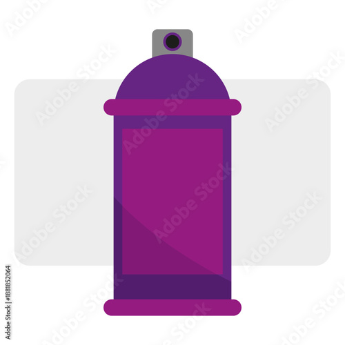 Spray bottle icon. Purple aerosol can. Medical inhaler Vector. Pharmacy treatment symbol