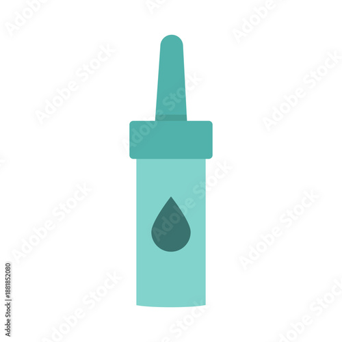 Nasal drops icon. Medical bottle tool. Liquid medicine Vector. Health drop symbol.