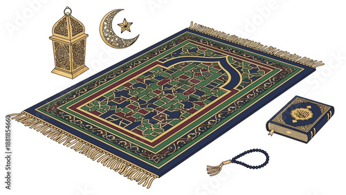 traditional turkish carpet, prayer mat