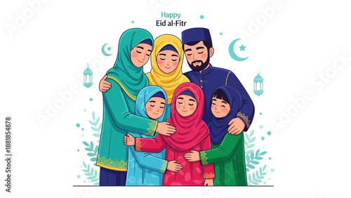 family celebrates the month of Ramadan