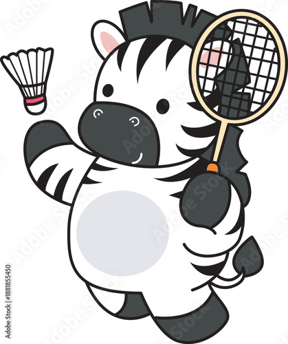 Illustrations of cute Zebra character clip art for kids. Zebra 