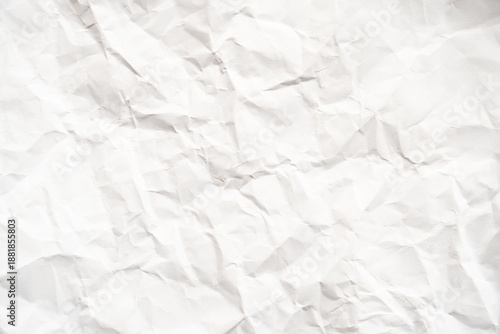 Grunge wrinkled white color paper textured background with copy space. Use for decoration or layer