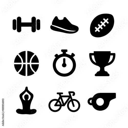 Sports & Fitness Icon Sheet