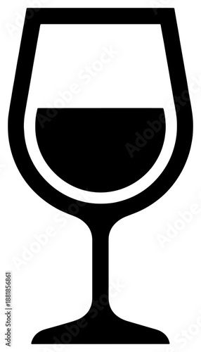 Elegant wine glass