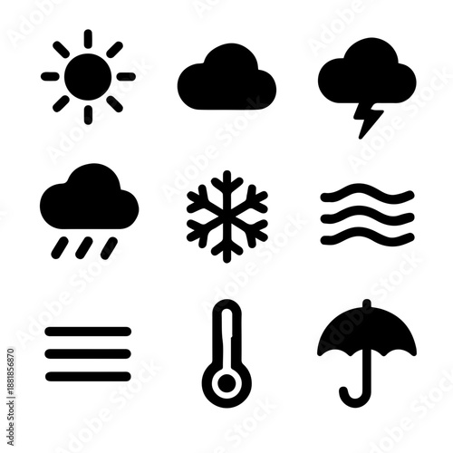 Weather & Climate Icon Sheet