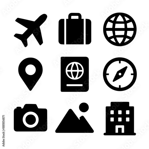 Travel & Tourism Icon Sheet