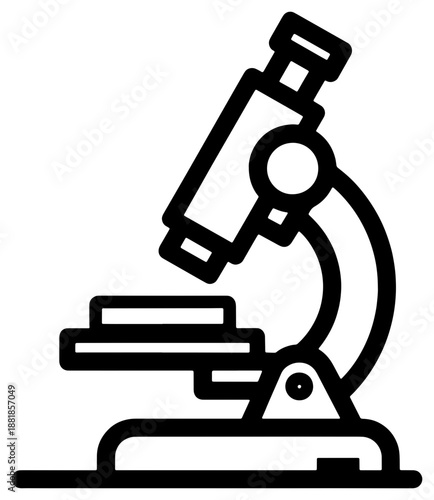 Microscope on a table