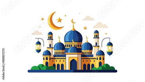 vector illustration of a mosque