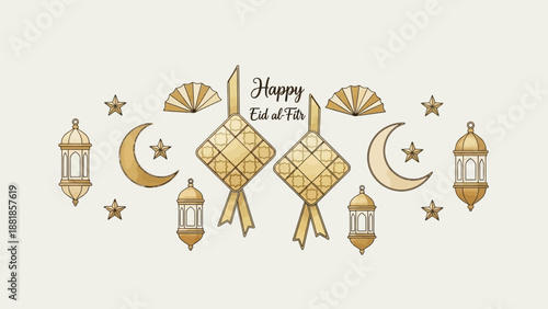 ketupat and ornaments ramadhan