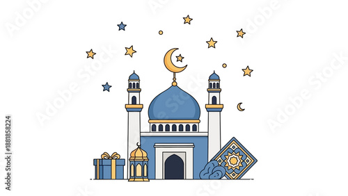 vector illustration of a mosque