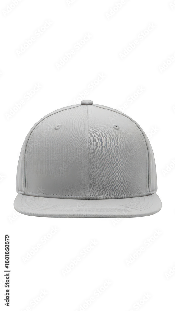 Fototapeta premium Modern gray baseball cap isolated on transparent background