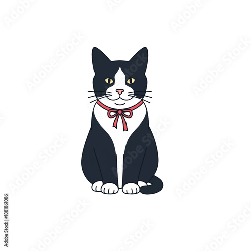 Dynamic Feline Silhouette Paws Raised Isolated