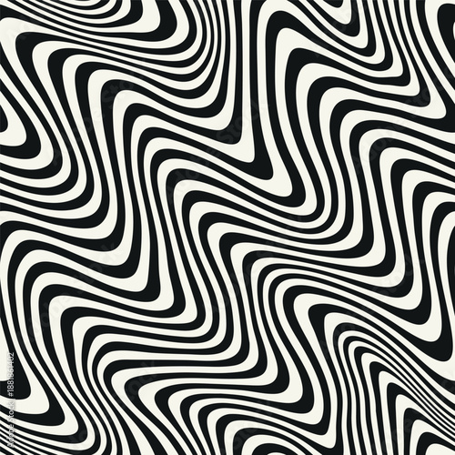Vector seamless pattern. Striped bold diagonal hand drawn abstract background. Minimalistic monochrome texture. Can be used as a swatch in Illustrator.