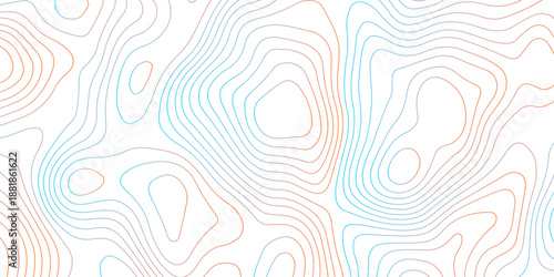 Topographic map background with geographic grid for hiking and mountain sport. luxury topographic wavy pattern and geographic grid map design. paper texture Imitation of a geographical map shades.