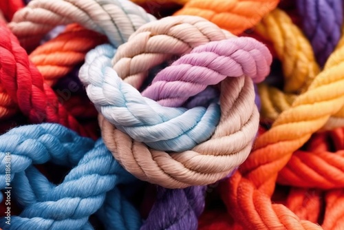 close up rope knot