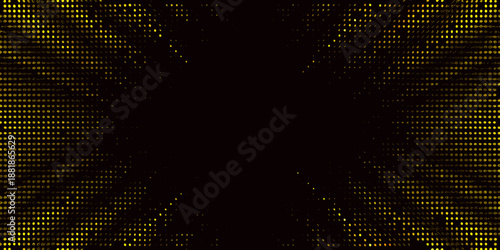 Golden digital rain on a black background abstract data stream visualization