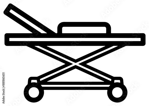 Medical gurney with support handles