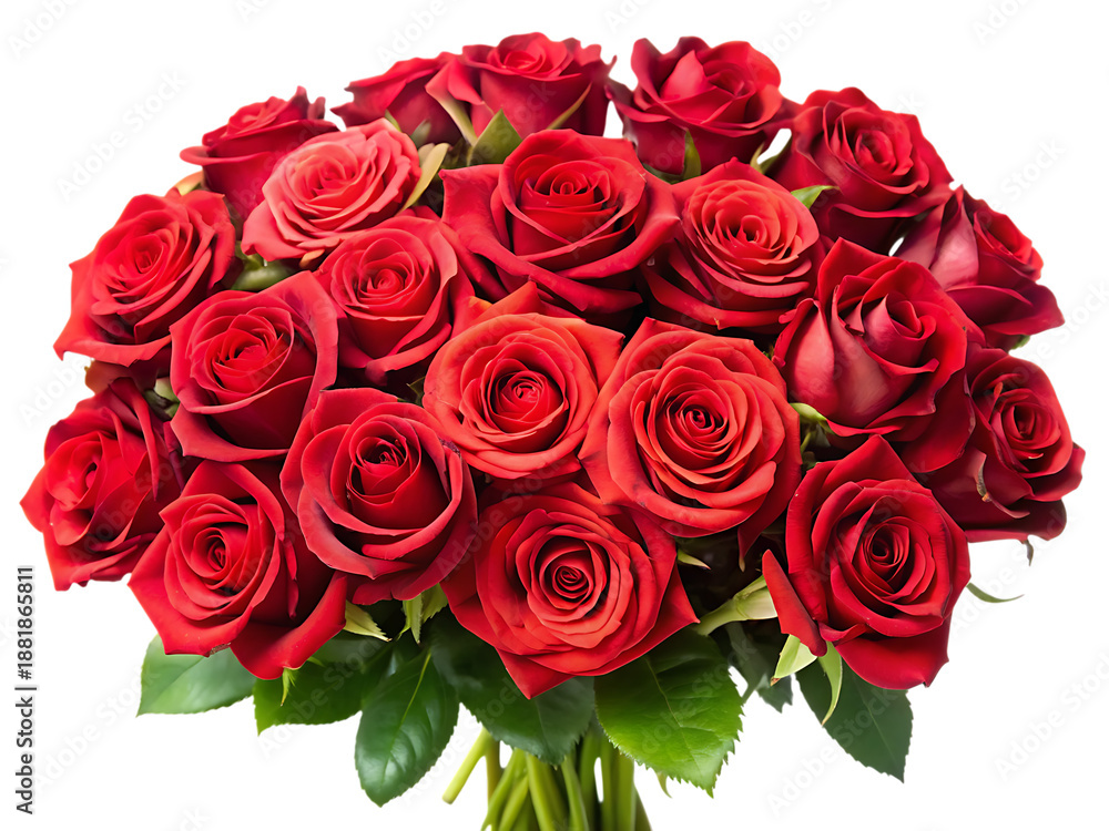 Obraz premium Bouquet of red roses on black background flowers floral arrangement