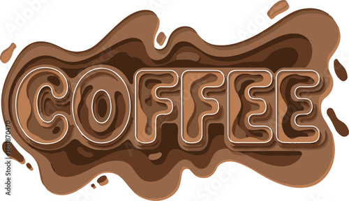 Coffee Splash Illustration