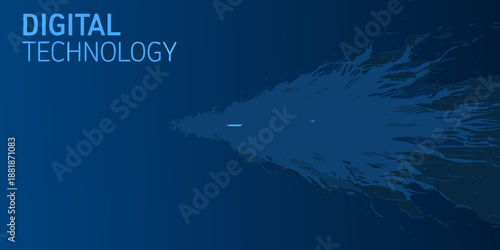 digital technology background with abstract light blue design elements