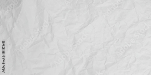Close-up macro view of a wrinkled white paper surface, A high-angle view of a sheet of white paper, crumpled and wrinkled into an intricate, abstract texture. Perfect for backgrounds, mockups.