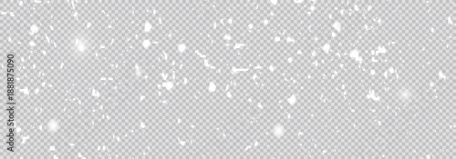 PNG winter snow effect .Falling snow snowfall snowflake snowflakes snow overlay action. Panorama view background.