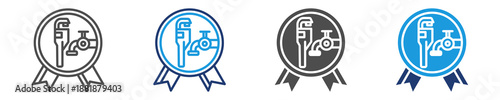 plumber specialized icon set multiple style