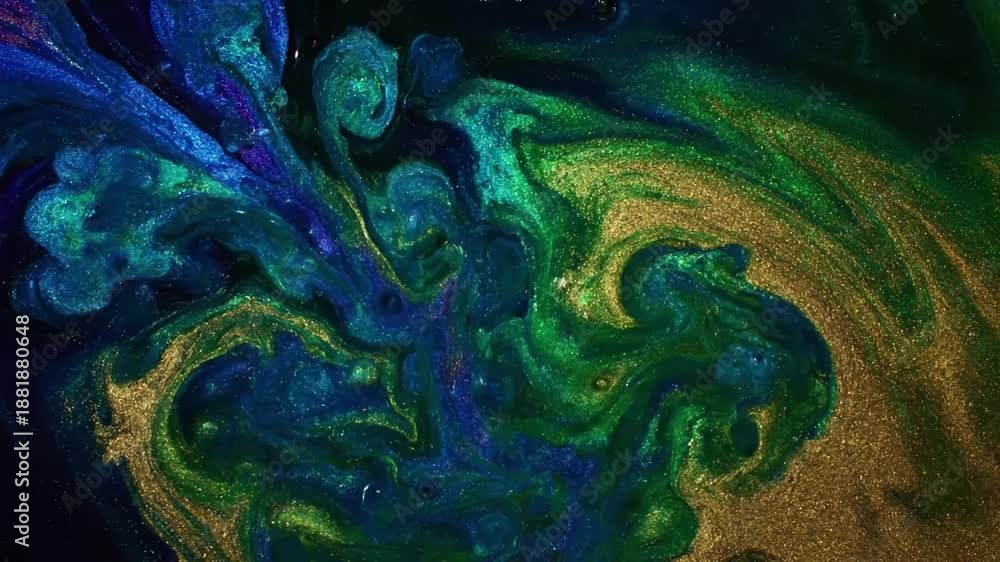 custom made wallpaper toronto digitalReflective Surface Textures Emphasize the semi-transparent qualities and glossy sheen of the paint as it moves, creating a reflective, liquid surface.