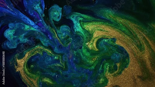 Wallpaper Mural Reflective Surface Textures Emphasize the semi-transparent qualities and glossy sheen of the paint as it moves, creating a reflective, liquid surface. Torontodigital.ca