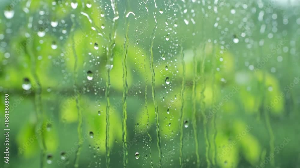 custom made wallpaper toronto digitalAmbient Rain Landscape Soft focus shot of a natural spring landscape (trees, bushes) with visible light drizzle falling.