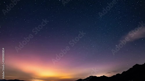 Wallpaper Mural Silhouetted Nature Under Skyglow A low-angle shot with the prominent, abstract silhouette of natural elements (e.g., a rugged mountain range, a line of tall pine trees, rolling hills) against a Torontodigital.ca