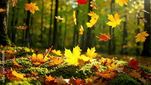 Wallpaper Mural Dappled Light Play Close-up on the interplay of sunlight filtering through branches, casting shifting patterns on falling leaves. Torontodigital.ca