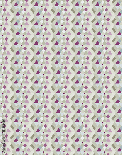 Vector pattern for textiles, websites, postcards with colored geometric elements.