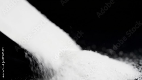 Wallpaper Mural Coarse dark coffee grounds gently drifting over a light wooden surface Showcase larger particles and organic texture. Torontodigital.ca