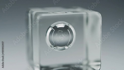 Wallpaper Mural Abstract Textures & Patterns Generate extreme close-up shots that emphasize the abstract textures, curves, and light interactions created by the trapped bubble, suitable for conceptual backgrounds or Torontodigital.ca