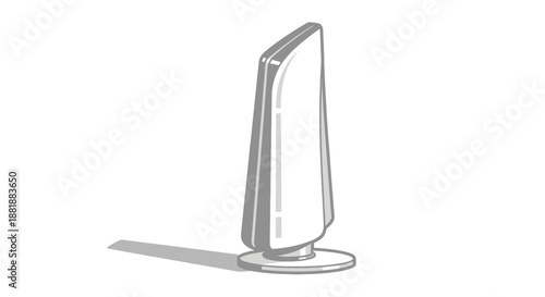 Modern Air Purifier Vector Illustration with Minimalist Design on White Background