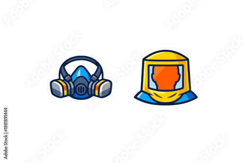 Safety gear for handling hazardous materials used in various
