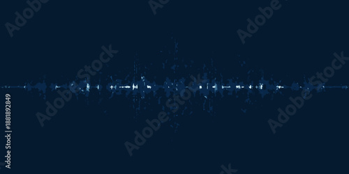 A dark blue background with a bright horizontal line of scattered light